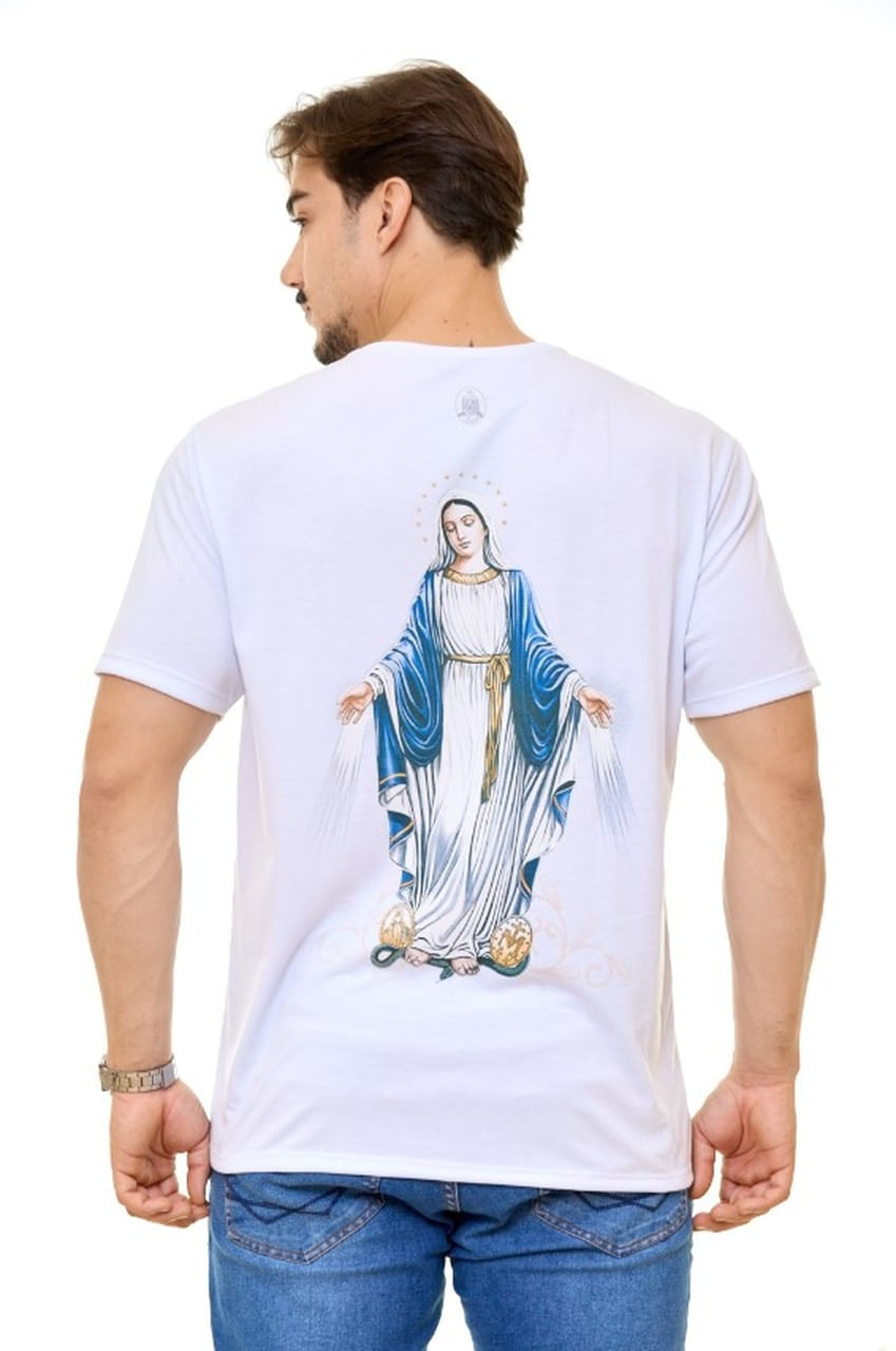 Branco  - Camiseta Totus Tuus Mariae DV13980